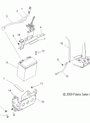 ELECTRICAL BATTERY and CABLES - S11PD7FSL (49SNOWBATTERY10TRBOLX)