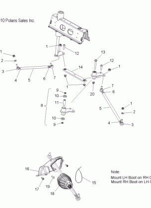 STEERING LOWER and TIE RODS - S11PD7FSL (49SNOWSTEERINGLWR11FSTSBLX)