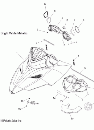 BODY HOOD ASM. - S11PK6HSA / HSL / HEA / PM6HSA / HSL (49SNOWHOOD11600RMK)