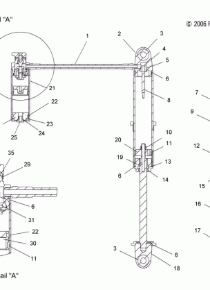 SUSPENSION SHOCK ASM. IFS INTERNALS (7043206) - S11PP7FSL (49SNOWSHOCKIFS7043206)