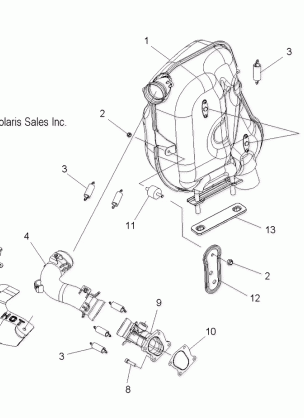 ENGINE EXHAUST - S11PP7FSL (49SNOWEXHAUST11TRBOIQLX)