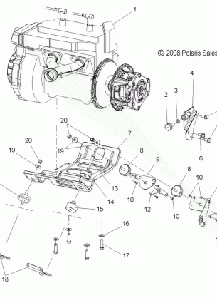 ENGINE MOUNTING - S11PR5BSA / BSL / BEA / BSN (49SNOWENGINEMOUNT09550SHIFT)