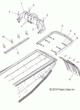 BODY REAR BUMPER SNOWFLAP and TAILLIGHT HOUSING - S11PR5BSA / BSL / BEA / BSN (49SNOWBUMPERRR11550TRG)