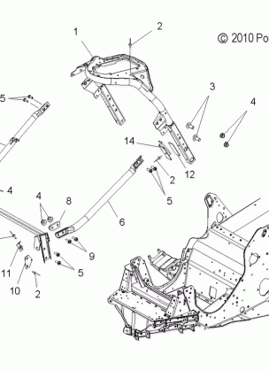 CHASSIS FRONT - S11PR5BSA / BSL / BEA / BSN (49SNOWCHASSISFRT211550TRG)