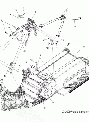 CHASSIS CHASSIS ASM. and OVER STRUCTURE - S11BF8 / BD8 ALL OPTIONS (49SNOWCHASSISFRT211800PR)