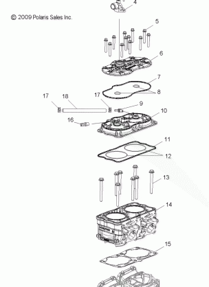 ENGINE CYLINDER - S11BF8 / BD8 ALL OPTIONS (49SNOWCYLINDER10800RMK)