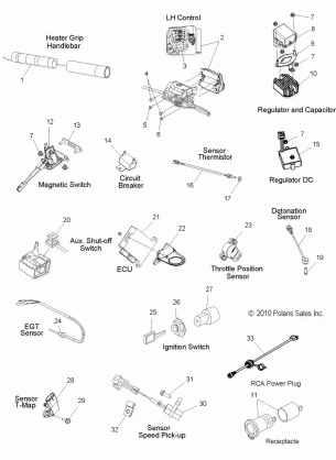 ELECTRICAL SWITCHES SENSORS and COMPONENTS - S11BF8 / BD8 ALL OPTIONS (49SNOWELECT11800RUSH)