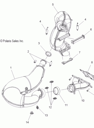 ENGINE EXHAUST - S11BF8 / BD8 ALL OPTIONS (49SNOWEXHAUST11800PRMK)