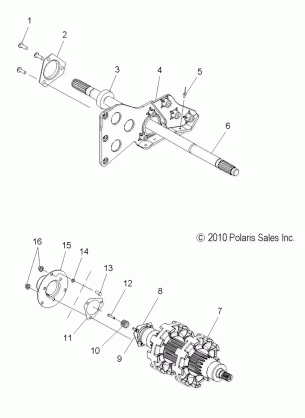 DRIVE TRAIN JACKSHAFT and DRIVESHAFT - S11PT7FSL (49SNOWDRIVETRAIN11TRBOIQLX)