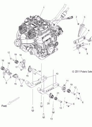 ENGINE MOUNTING - S11BP8 / BE8 ALL OPTIONS (49SNOWENGINEMOUNT11800PRMK)