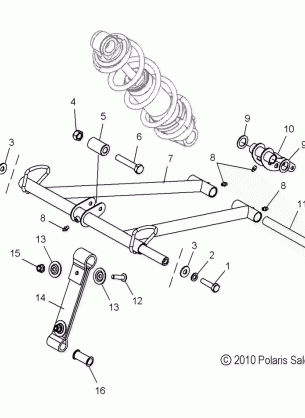 SUSPENSION TORQUE ARM FRONT - S11CM8GSA / GSB / GSL / GSM / GEA (49SNOWFTA11800PRMK)