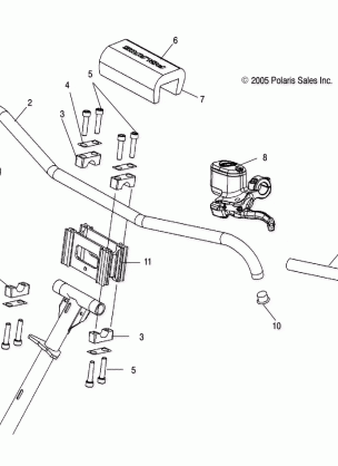 STEERING HANDLEBAR MOUNTING - S11MX6JSA / JEA (4997179717B02)