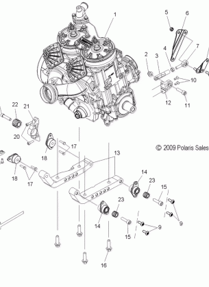 ENGINE MOUNTING - S10BF6KSL / KSA / KEA (49SNOWENGINEMOUNT10PR)