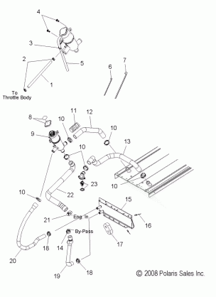 ENGINE COOLING SYSTEM - S10PK6HSA / HSL / HEA / PM6HSA / HSL (49SNOWCOOLING09700RMK)