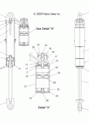 SUSPENSION SHOCK IFS INTERNAL COMPONENTS (7043599) - S10PL8ESA / EEA (49SNOWSHOCKIFS7043534IC)