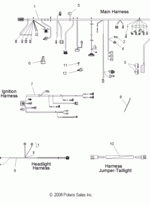 ELECTRICAL WIRING HARNESSES - S10PL8ESA / EEA (49SNOWHARNESS09ASLT)