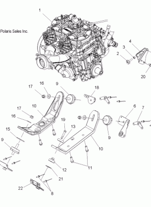 ENGINE MOUNTING - S10PL8ESA / EEA (49SNOWENGINEMOUNT10ASLT)