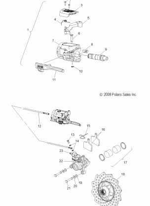 BRAKES BRAKE SYSTEM - S10PP8 ALL OPTIONS (49SNOWBRAKE09600DRGN)