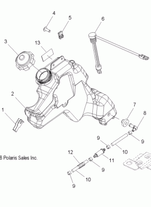 ENGINE OIL BOTTLE - S10PR8ESA / ESL (49SNOWOILBOTTLE09700RMK)