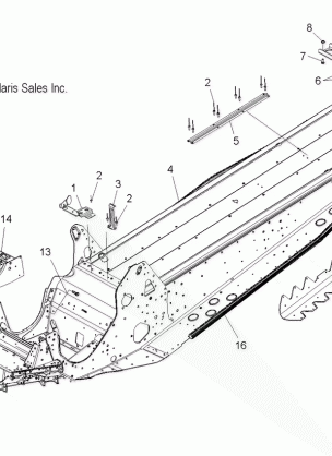 CHASSIS ASM. - S10PS8 ALL OPTIONS (49SNOWCHASSIS09600SB)