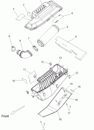 ENGINE AIR INTAKE SYSTEM - S10PT7FSL / FSM / FEL (49SNOWAIR09FSTTRG)