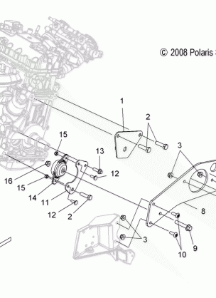 ENGINE MOUNTING LH - S10PU7ESL / EEL (49SNOWENGINEMOUNTLH09WIDE)
