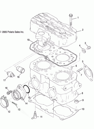 ENGINE CYLINDER - S10SU4BSL / BEL (4997559755C07)