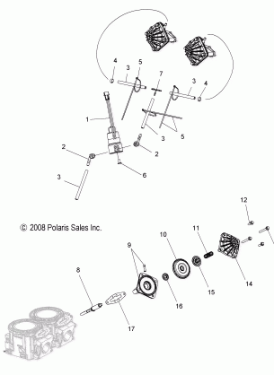 ENGINE EXHAUST VALVES and SOLENOID - S10BF6KSL / KSA / KEA (49SNOWEXHAUSTVALVES09600TRG)