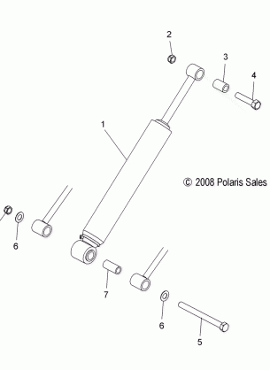 SUSPENSION SHOCK REAR TRACK - S10NJ5BSA / BSL (49SNOWSHOCKREAR7042058)