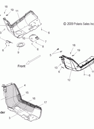 BODY FENDERS - S10PB5BSA / BSL / BEA (49SNOWFENDERS10550SHIFT)