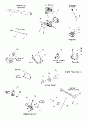 ELECTRICAL SWITCHES SENSORS and COMPONENTS - S10PB6HSA / HSL / HEA (49SNOWELECT10600RMK)