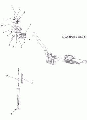 ENGINE THROTTLE CONTROL ASM. - S10PB8ESA / ESL (49SNOWTHROTTLE09800SB)