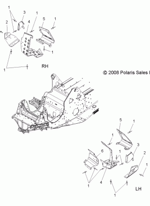 CHASSIS FOOTRESTS - S10PB8ESA / ESL (49SNOWFOOTREST09600IQ)