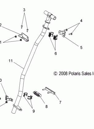 STEERING STEERING POST ASM. - S10PB8ESA / ESL (49SNOWSTEERINGPOST09SHIFT)