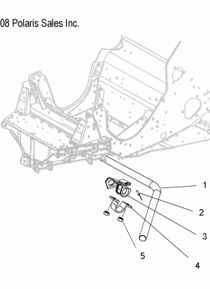 SUSPENSION SWAY BAR - S10PB8ESA / ESL (49SNOWSWAYBAR09600TRG)