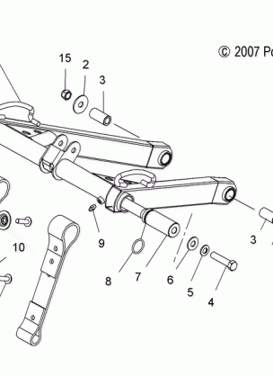 SUSPENSION TORQUE ARM FRONT - S10PB8ESA / ESL (49SNOWFTA086008BALL)