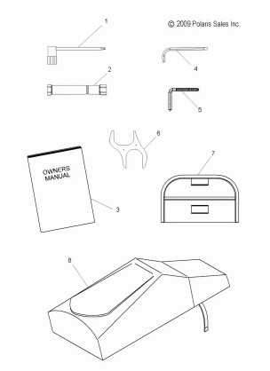 TOOLS TOOL KIT and OWNERS MANUAL - S10PD7FSL (49SNOWTOOL10TRBO)