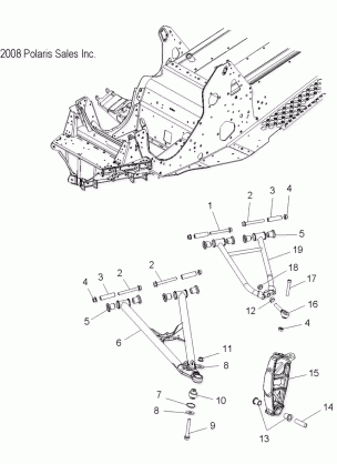 SUSPENSION FRONT - S09PL8ES / EE (49SNOWSUSPFRT09ASLT)