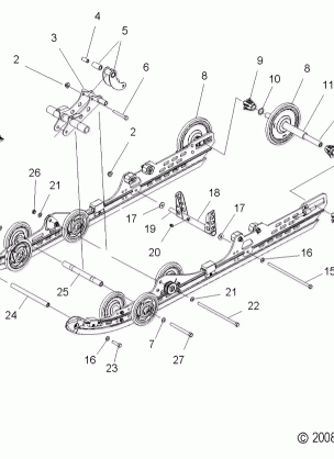 SUSPENSION REAR - S09PR6HSL / PS6HSL / HEL (49SNOWSUSPRR09TRBOSB)