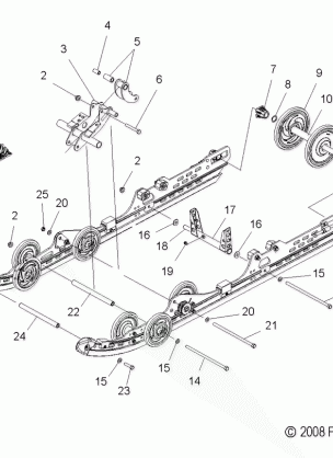 SUSPENSION REAR - S09PR6KS / KE (49SNOWSUSPRR09600SHIFT)