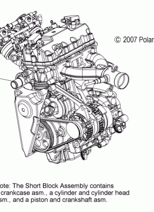 ENGINE SHORT BLOCK - S09PR7FS / FE (49SNOWENGINE08SBTRBO)