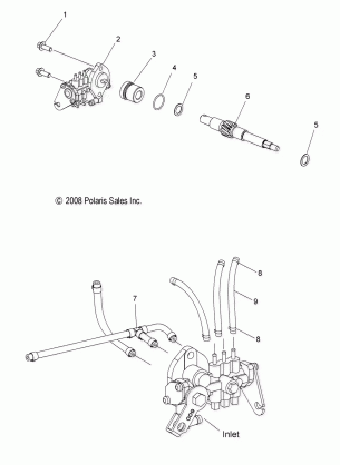 ENGINE OIL PUMP and LINES - S09PT6HS / HE (49SNOWOILPUMP09600TRG)