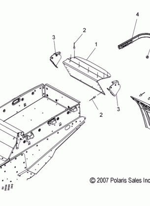 BODY REAR BUMPER HITCH and SNOW FLAP - S09PT6HS / HE (49SNOWBUMPER08600TRG)