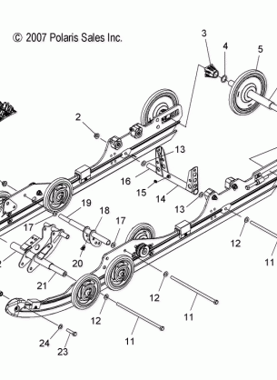 SUSPENSION REAR - S09PT6HS / HE (49SNOWSUSPRR08600TRG)