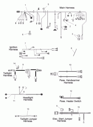 ELECTRICAL WIRING HARNESSES - S09PT6HS / HE (49SNOWHARNESS09600TRG)