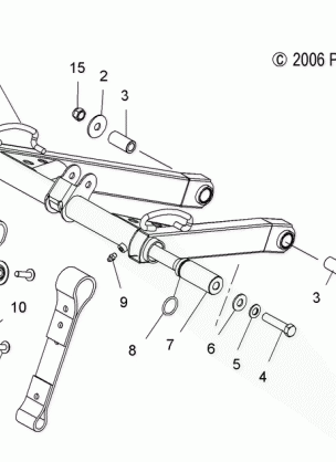 SUSPENSION TORQUE ARM FRONT - S09PT6HS / HE (49SNOWFTA08600TRG)