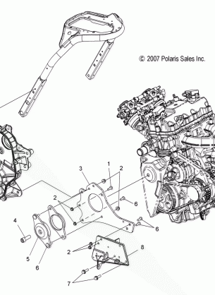 ENGINE MOUNTING RH and FRONT - S09PT7ES / EE / FS (49SNOWENGINEMOUNTRH08IQTRBO)