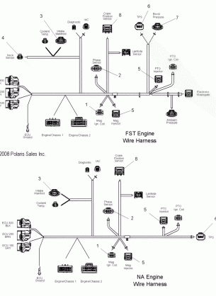 ENGINE WIRE HARNESS - S09PT7ES / EE / FS (49SNOWHARNESS09FSTRG)