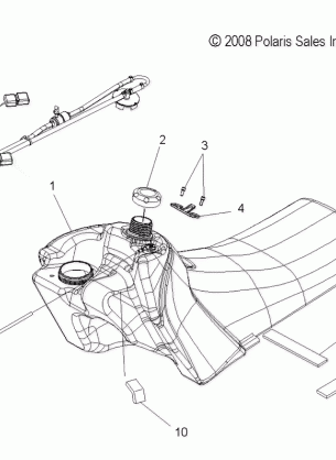 FUEL SYSTEM FUEL TANK ASM. - S09PT7ES / EE / FS (49SNOWFUEL09FSTRG)