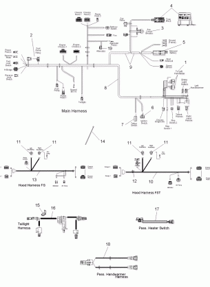 ELECTRICAL WIRE HARNESS - S09PT7ES / EE / FS (49SNOWWIREHARNESS09FSTRG)